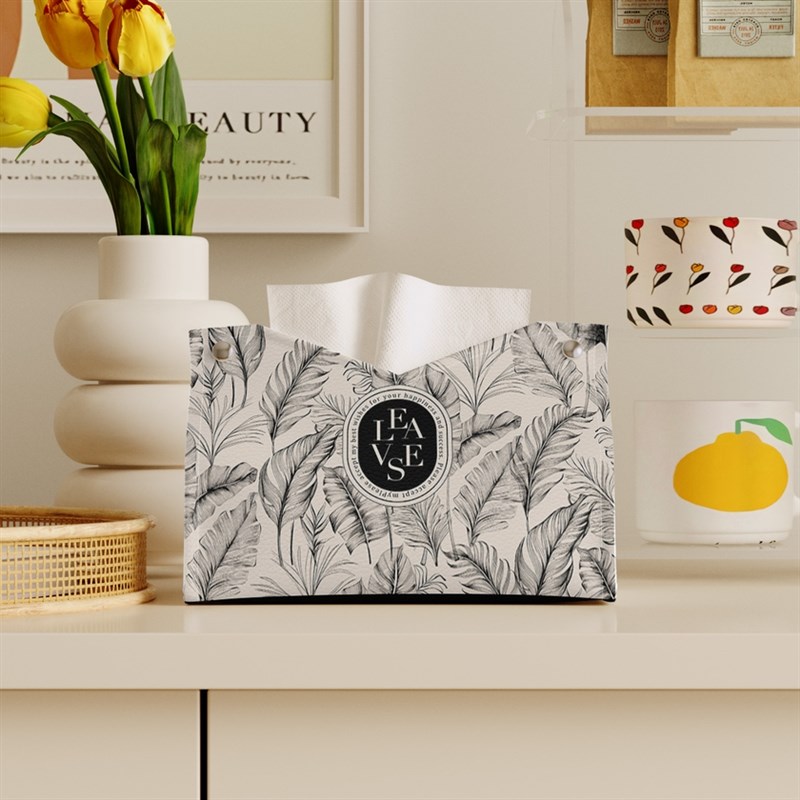 奶油风轻奢纸巾盒家用客厅餐桌床头柜可H爱创意抽纸盒皮质轻奢高