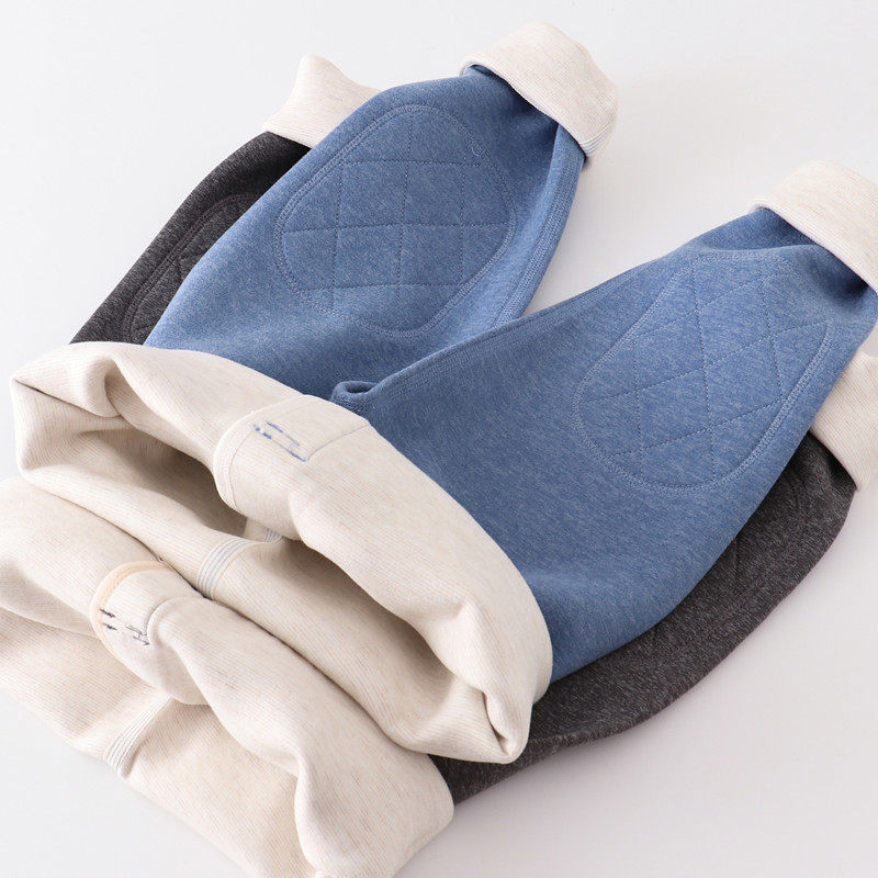 儿童保暖裤德绒薄款打底裤男孩内穿加绒I加厚棉裤男童卫生裤中童