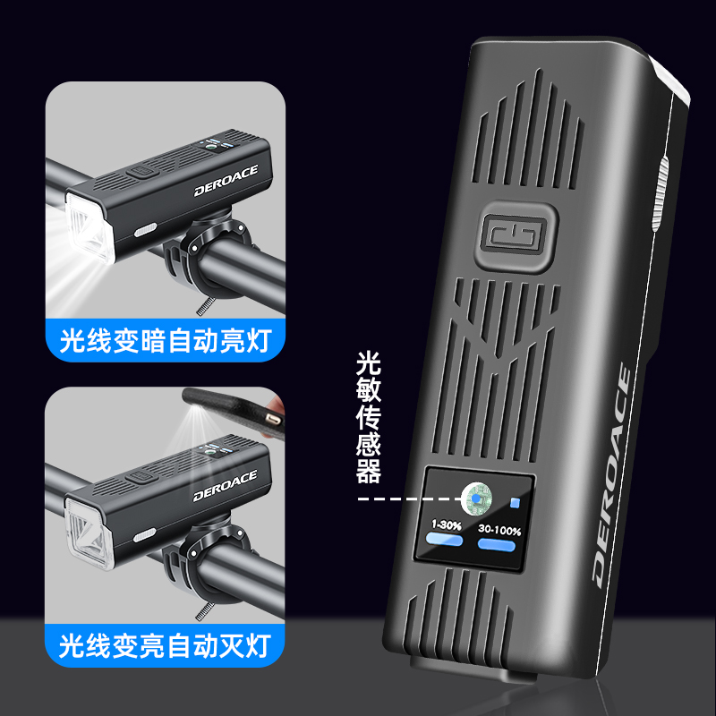 登山自行车强光i夜骑灯夜间骑行手电筒超亮公路单车前灯照明灯夜