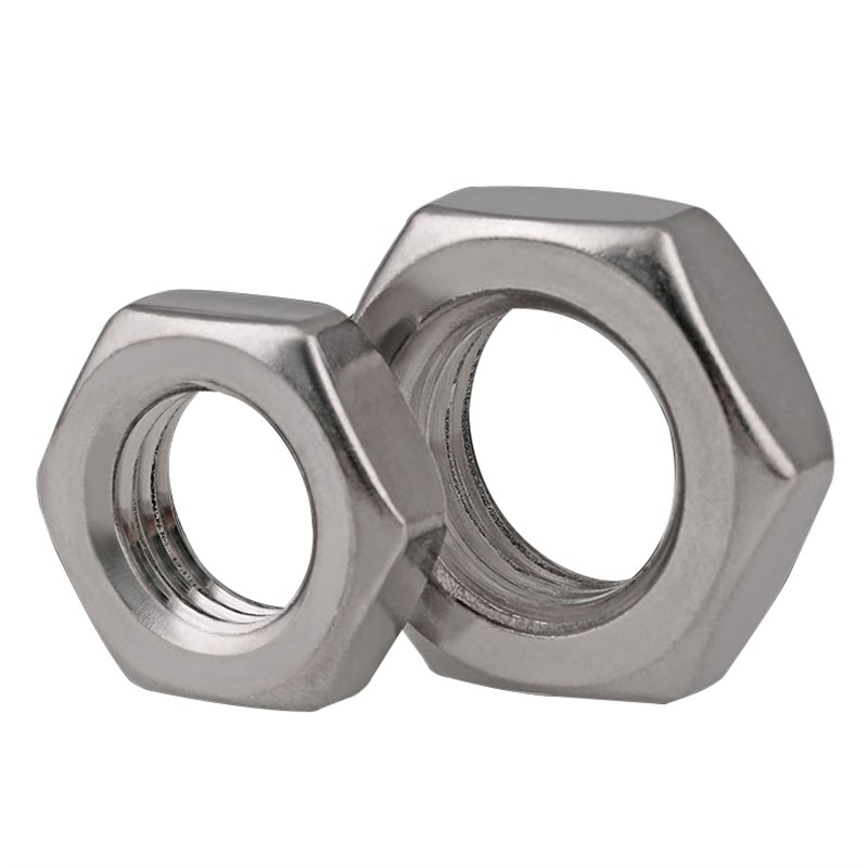 304不锈钢细牙薄螺母丝扁螺帽 M2s0*1M22x1.25M24M27M30*1.5x2x2.