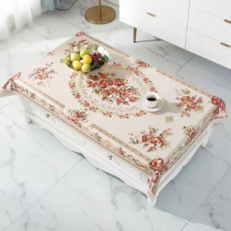 桌布防水防油免i洗pvc餐桌垫台布长方形茶几垫子书桌面软玻璃防烫