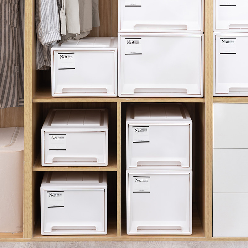 抽屉式收纳箱家用塑料透明衣服整理箱衣物衣柜收纳柜子Y内衣储物