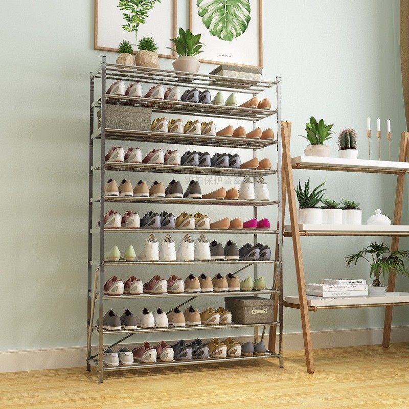 鞋架不锈钢家用h多功能多层特价经济型牛津布防尘套鞋柜加固厚宿,住宅家具,鞋架,淘宝优惠券,粉丝福利购,淘宝优惠卷