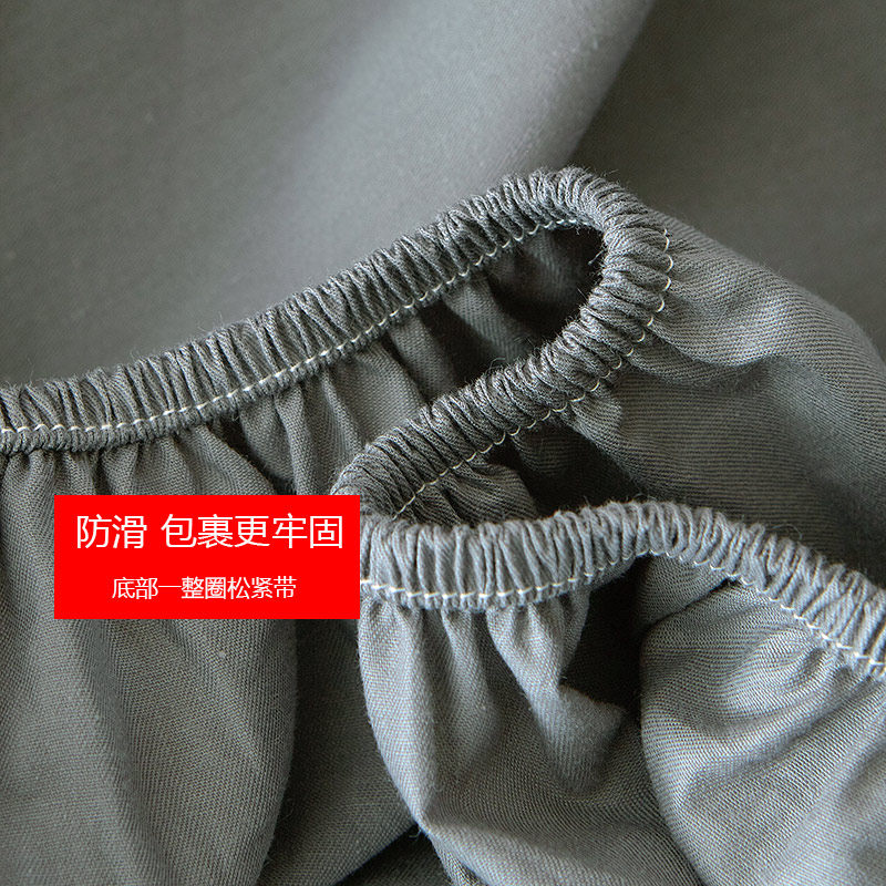 床笠纯棉单件床罩全棉保护套乳胶床垫防尘罩加P高防滑春秋床套定