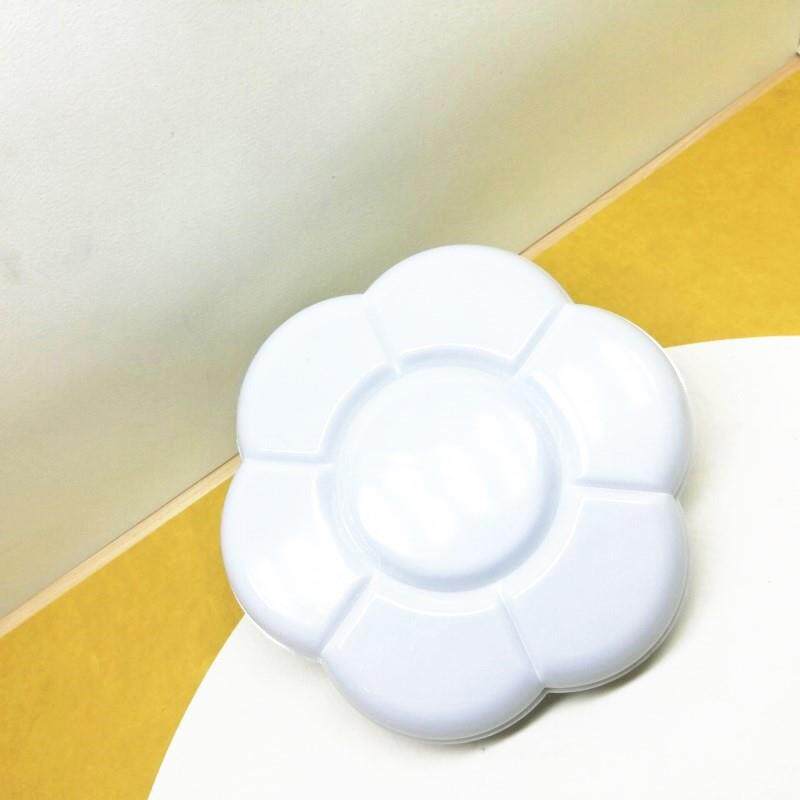 厂家 双扣加深加厚花朵调色盘 梅花盘 美术颜料盘
