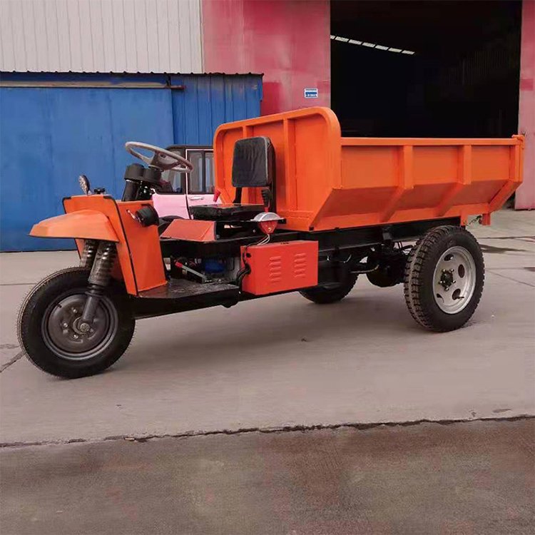 刹车断电功能一矿 防爆引水渠工程拉渣自卸车 矿用电动三轮车