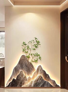 现代轻奢入高档背有靠玄关装饰画ZA0510大画气发光走廊过山道户门