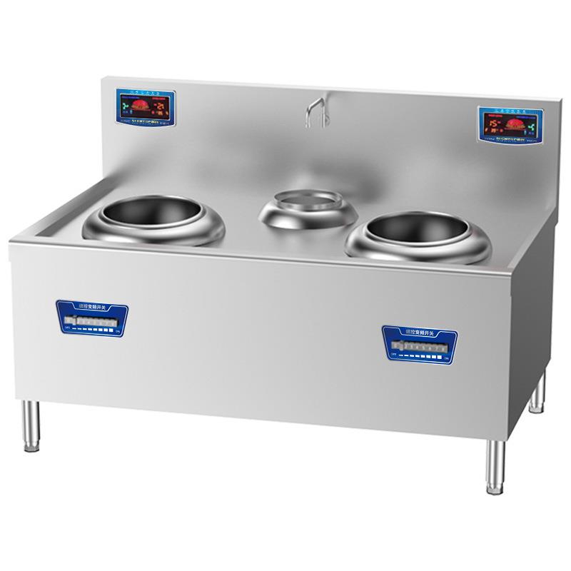圣托（Shentop）大功率商用电磁炉凹面双头单尾小炒炉STDG-JC15C