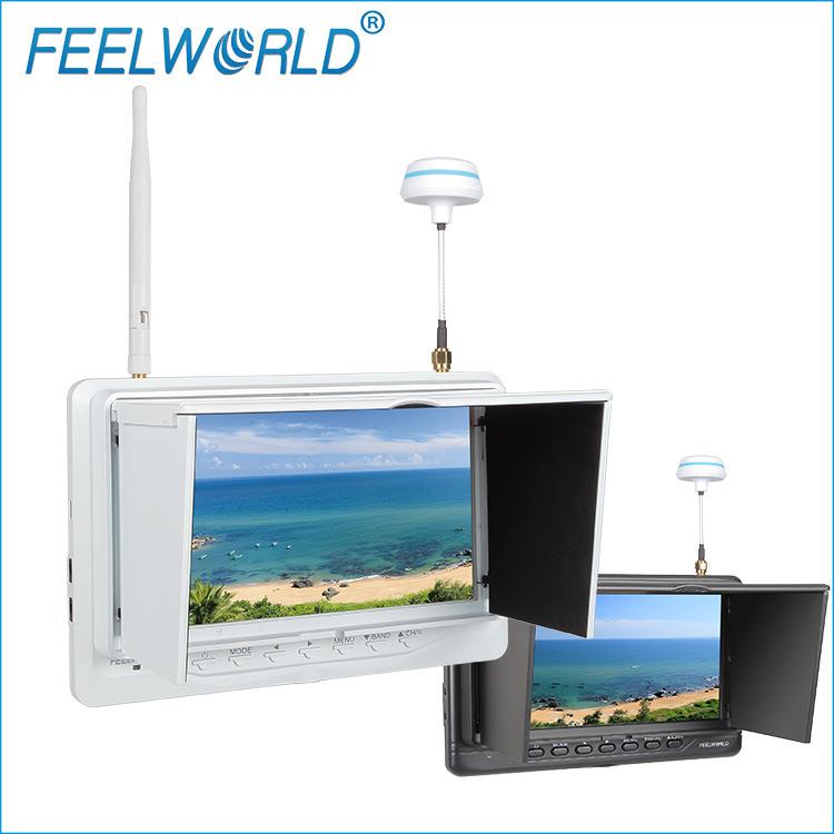 FPV718富威德7寸超薄双通道32频道接收航拍监视器内置电池