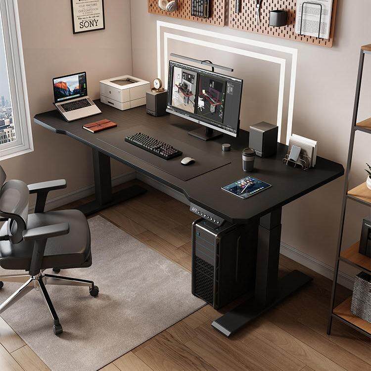 电竞桌卧室双人电脑桌台式家用办公书桌工作台电动升降桌电竞专用