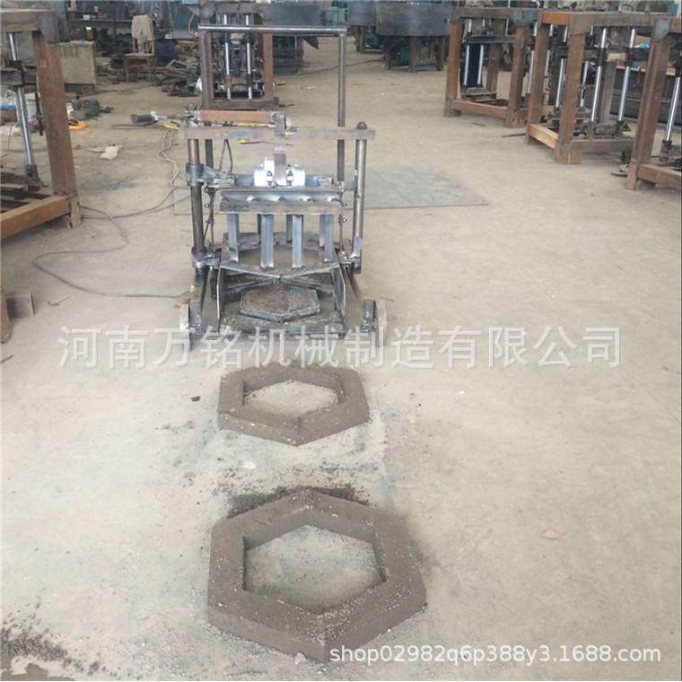 空心六边形植草砖机家用小型手动水泥制砖机小型护坡砖机结构合理