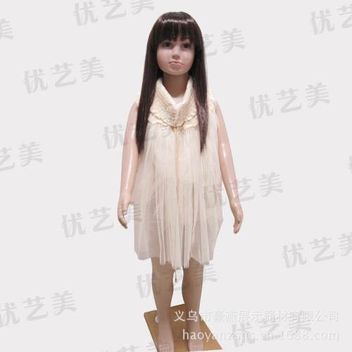 110cm高儿童模特服装道具3-6岁童装店儿童陈列塑料模特展示拍照