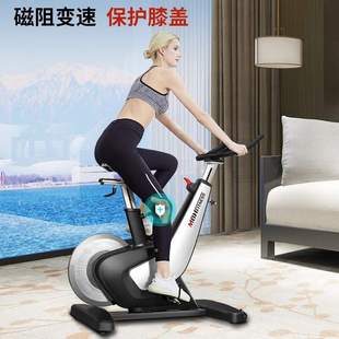迈宝赫MBH动感单车家用商用塑型磁控脚踏健身车DX02银色