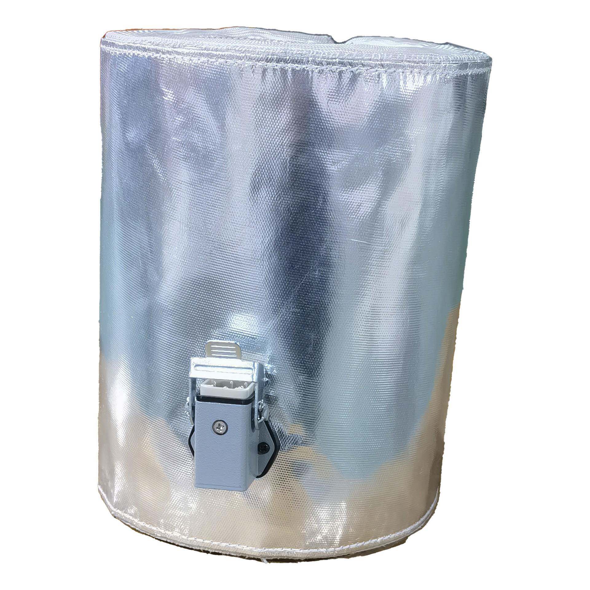 生产非标银色圆柱体加热保温套柔性温度可控涂胶设备专用