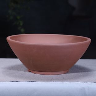紫砂花盆浅圆盆盆景盆多肉组合透气家用盆花卉绿S植老桩盆陶瓷特