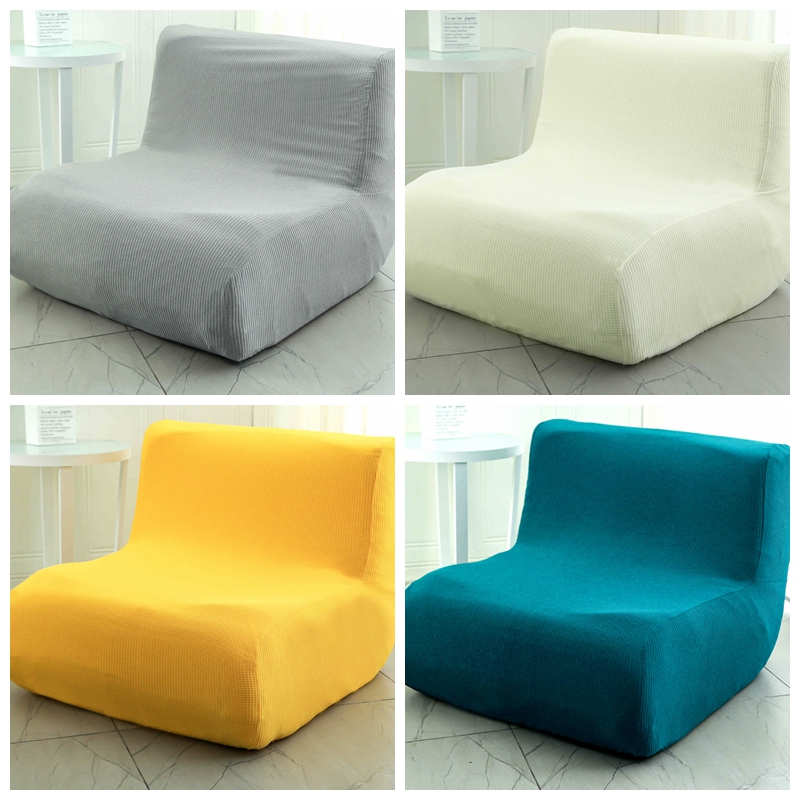 弹力通用单人f沙发套罩全包万能懒人毛毛虫阳台休闲?椅垫巾无扶