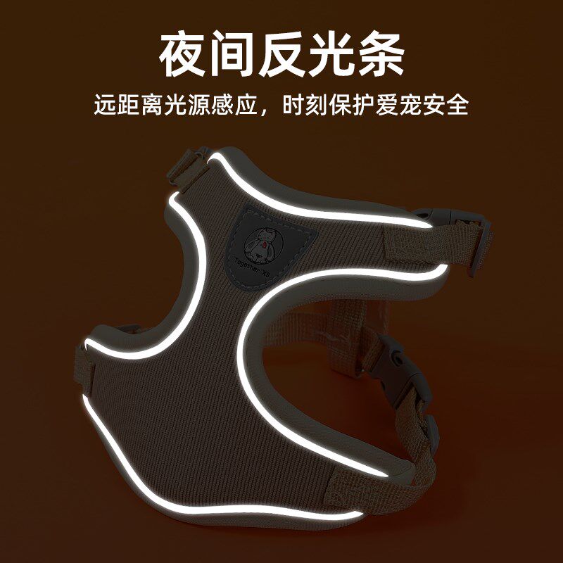 小狗狗牵引绳自背包背心式胸背带小型G犬泰迪比熊博美幼犬遛狗绳
