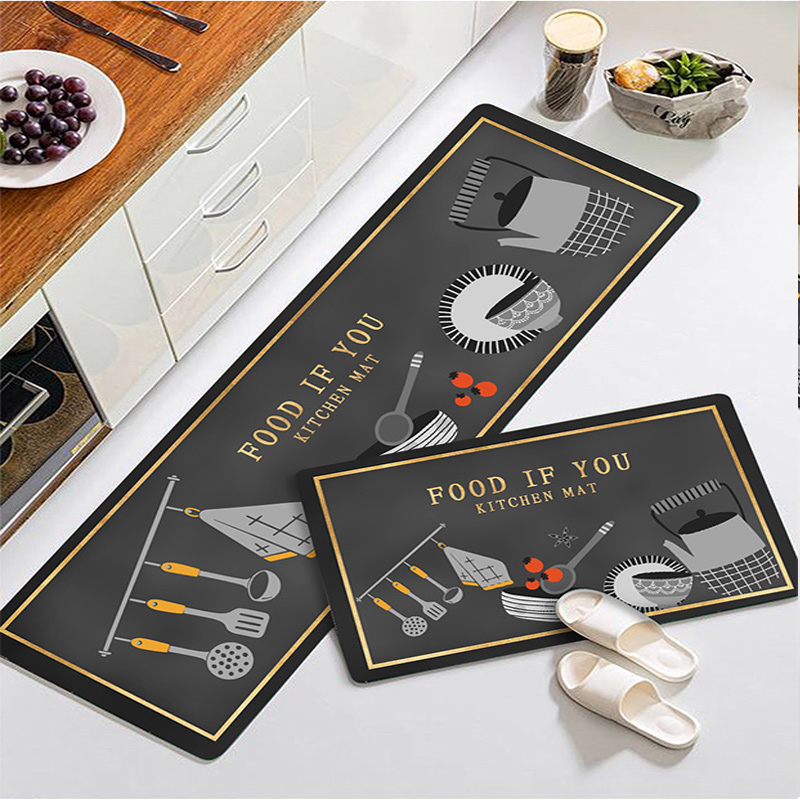 厨房垫子地垫g吸水防滑防油家用门垫地毯卫生间房间进门蹭脚脚垫