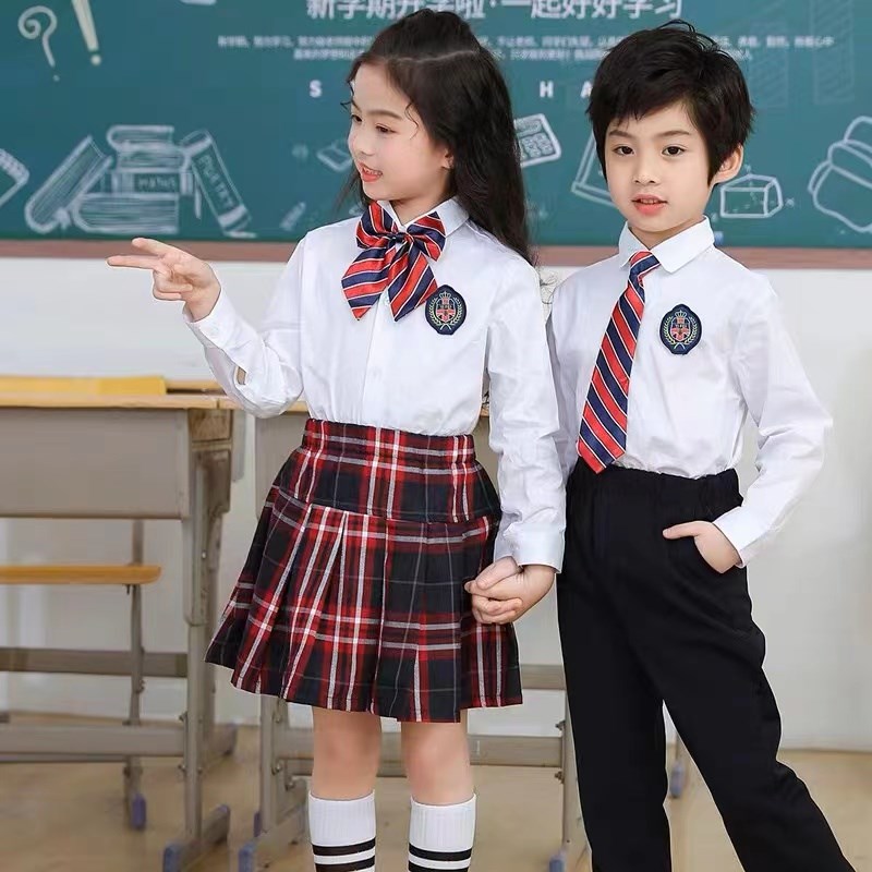 幼儿园园服儿童班服小学生校服大合唱表演L服英伦风诗歌朗诵演出