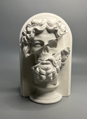 宙斯欧式复古罗马神m话石膏像雕塑创意个性高级艺术装饰桌面摆件