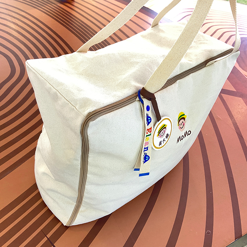 幼儿园可定制名字被子p收纳包儿童被褥手提包纯棉帆布超大号行李