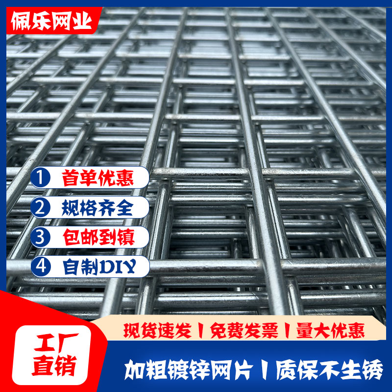 镀锌铁丝电焊网片小孔养殖养鸡鸭狗笼兔笼K鸽舍网格网建筑防护隔