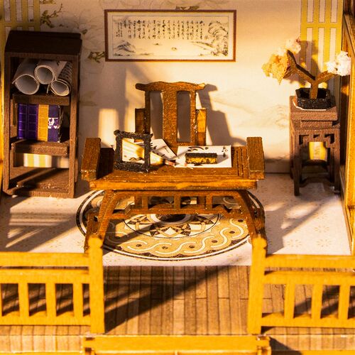 新品DIY小屋世外仙境手工拼装房子别墅模型玩具古V建筑生日礼物女