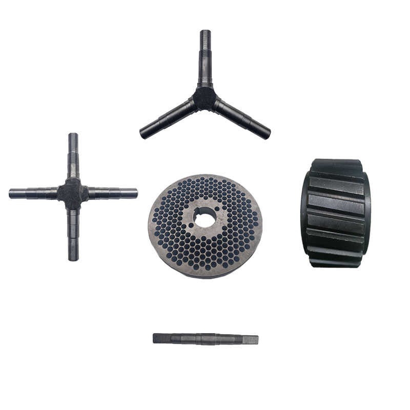 饲料颗粒机磨盘 压轮 颗粒机压轮总成颗粒机压轮轴U颗粒机配件大