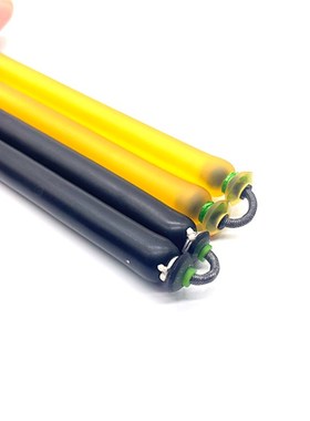 黑色射鱼镖弦2mml镖尾线D环绳1.51.2mm皮筋大力马镖弦线伞绳皮兜