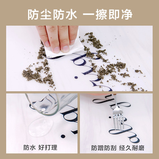 冰箱防尘罩盖布pEvc盖巾双单开门垫子防尘布家用 免洗盖布 新中式