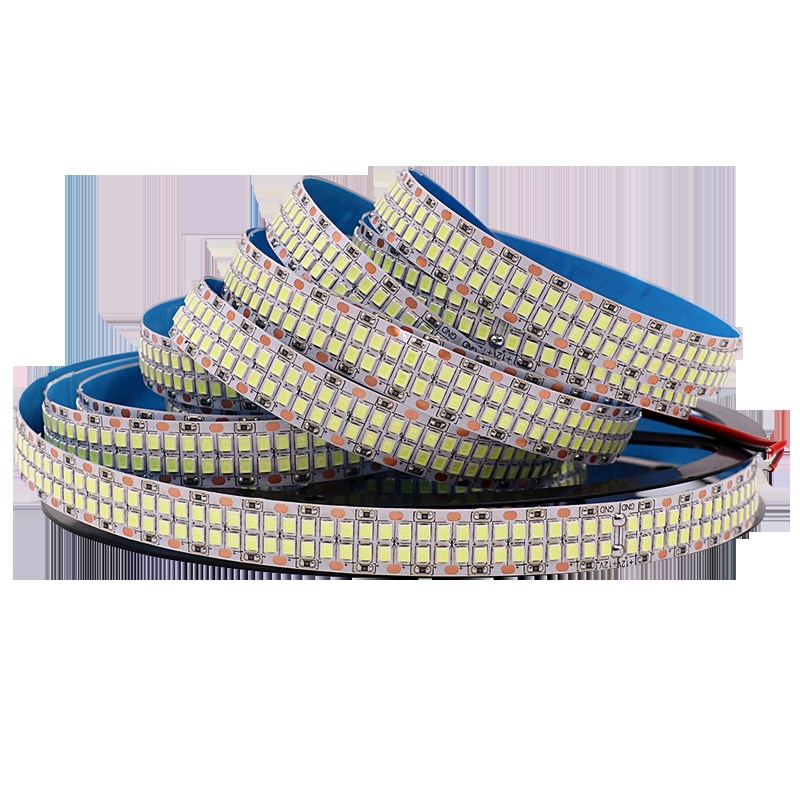 12V高a亮LED灯带2835 24v双排240/480灯套管自黏贴悬吊式天花板照