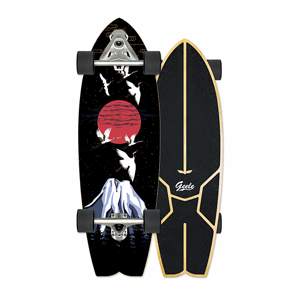 Geele Carver yow陆地冲浪板CX7二代升级成人模拟冲浪板免蹬31寸