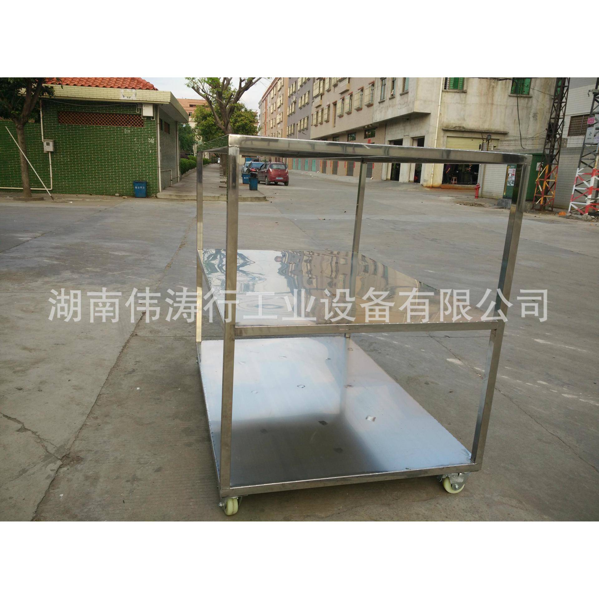 衡阳不锈钢周转车/线棒移动式台车/不锈钢物料台车厂家