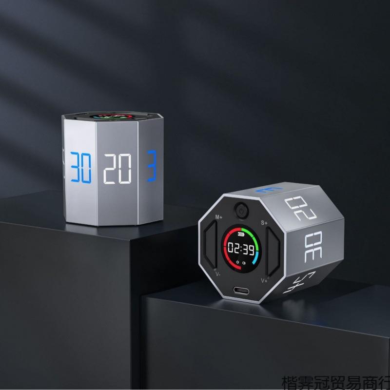 计时器时间小方管理器提醒儿童学习自律沙漏厨房八面定时器