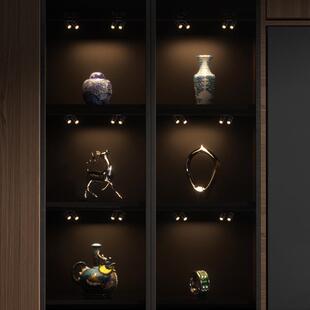 LED磁吸小轨道灯展柜磁吸灯LED迷你磁吸小射灯DC12VDC24V磁吸小射