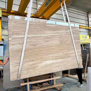 帝诺米黄色石材 室内楼梯地砖新意大利木纹天然大理石窗台板