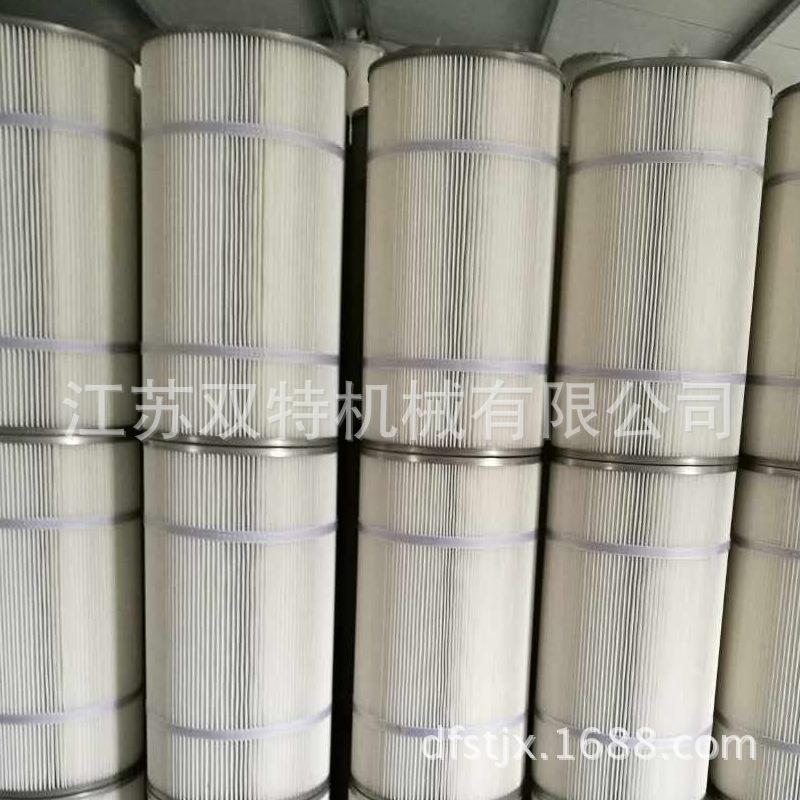 抛丸机配件滤筒 环保除尘器滤筒 折纸环保滤芯 无外网抛丸机滤筒图片