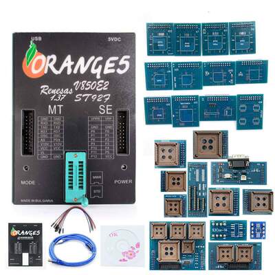 Orange5 V1.37 ECU Programer新版1.38橘子5 全套适配器车载