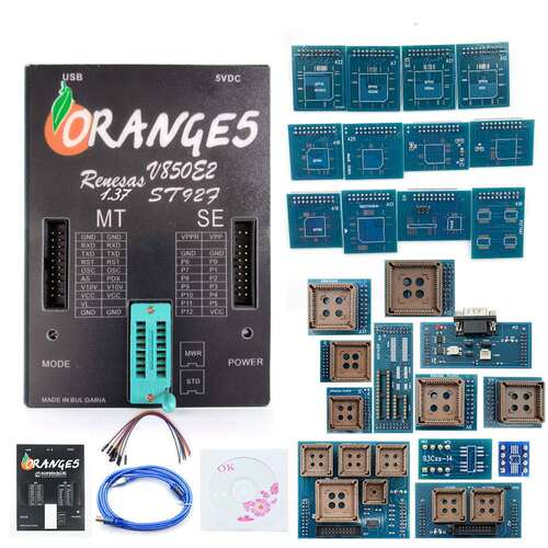 Orange5 V1.37 ECU Programer新版1.38橘子5 全套适配器车载