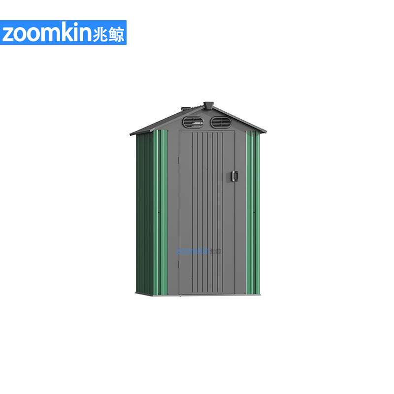 铁皮房移动户外工具收纳房铁皮花园工具房简易储物活动房工厂