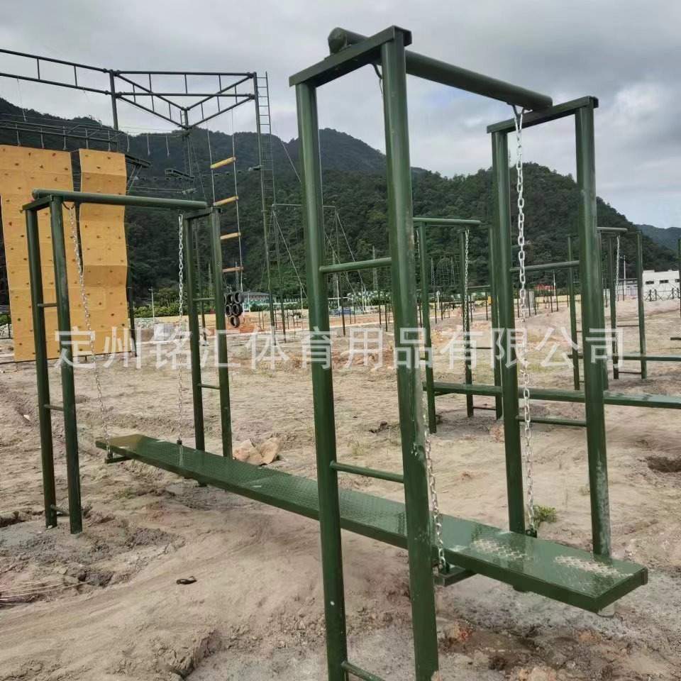 户外浪木拓展训练器械户外平衡训练荡木板独木桥单人双人荡木桥独