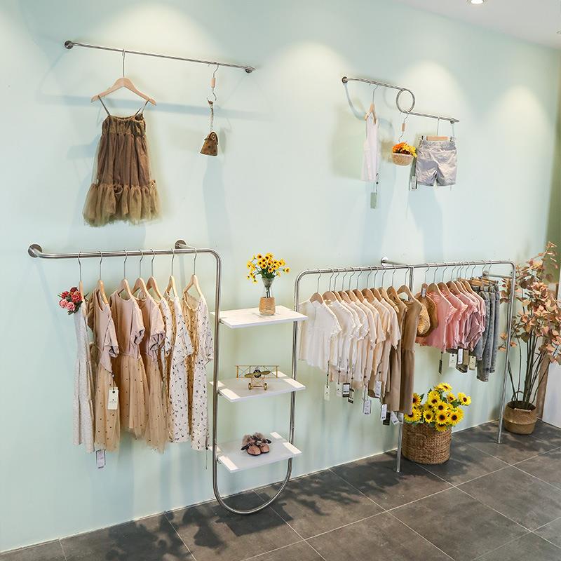 服装店男女童装不锈钢展示架