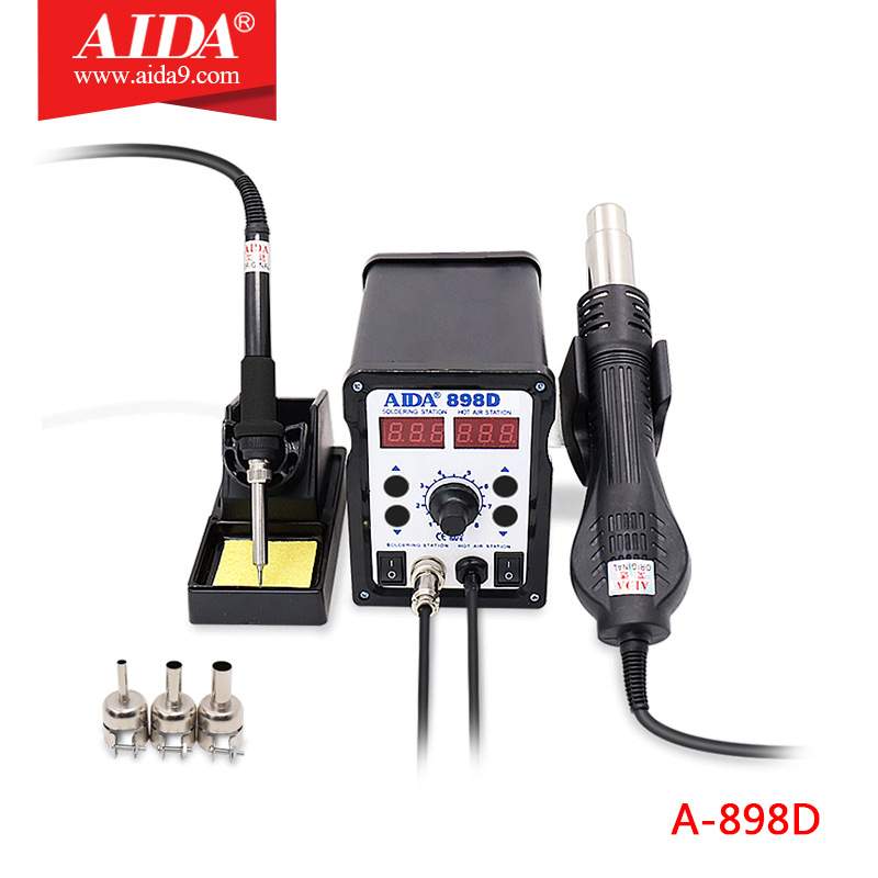 A-898D电烙铁恒温焊台可调温家用维修焊接工具套装焊锡枪AIDA