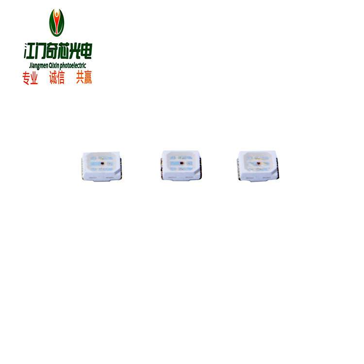LED贴片光源六只脚金线铜支架0.1W三安晶元芯片3V3528RGB灯珠超亮