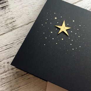 你发光的样子很好看 祝福贺卡定制贺卡生日离别 鼓励 星星贺卡XZ6