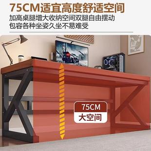 卧室家用电竞桌学生书桌学习桌简约工作台办公桌子 实木电脑桌台式