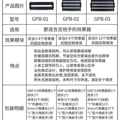 巧匠Guitto效器板吉他单果块效术果IEL器架免魔贴固定吉乐他配件