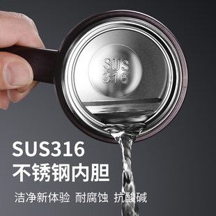 智能保温杯手柄办公杯水杯定制logo赠送聚会留念杯子礼品茶杯印字