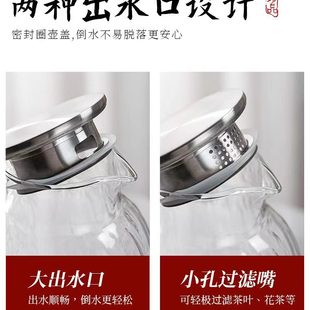 轻奢水杯家用套装 日式 水壶耐高温茶壶客厅茶几玻璃杯子喝水具茶具