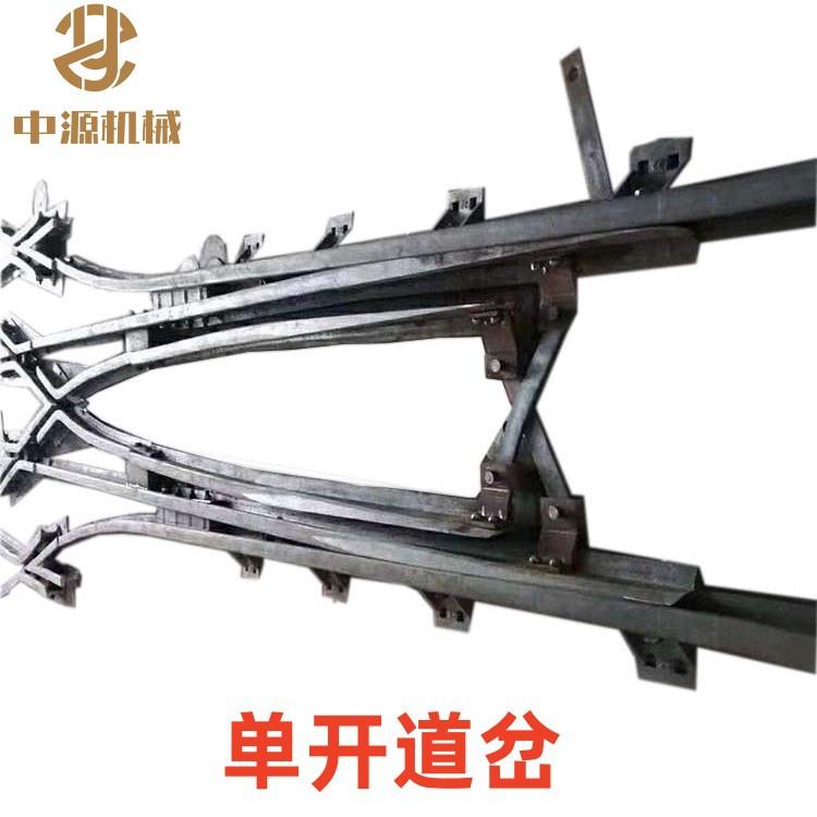 矿用3号道岔22公斤左开道岔矿用单开道岔DK622-3-9井下轨道运输